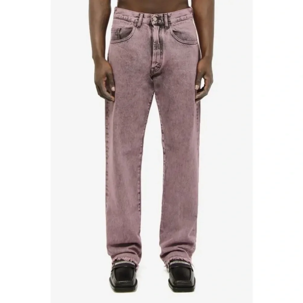 ARIES Acid Wash Batten Jeans in Rose-Pink, NEW, Size 32